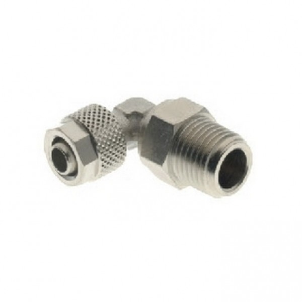 RACOR CODO 90º ORIENTABLE MACHO CONICO